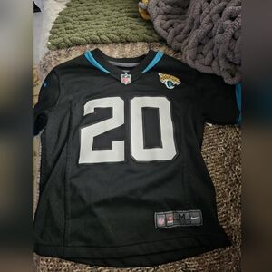 Nike Black and Teal Jersey with Number 20